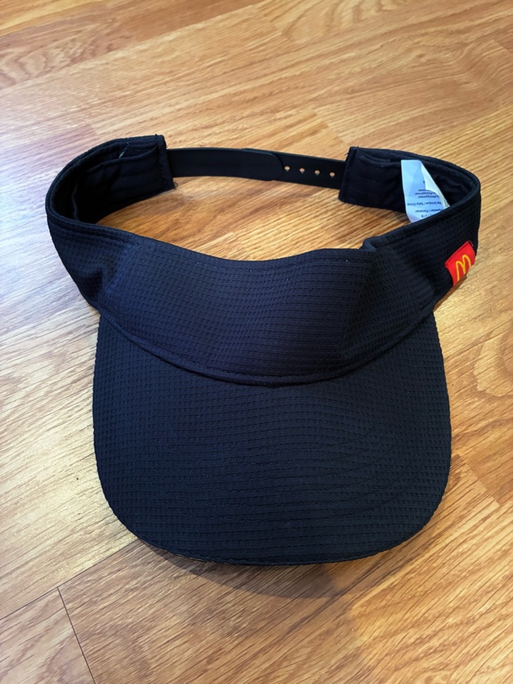 McDonald's Black Visor with Red Logo Accent